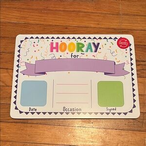 Colorful Celebration Sign dry erase Board